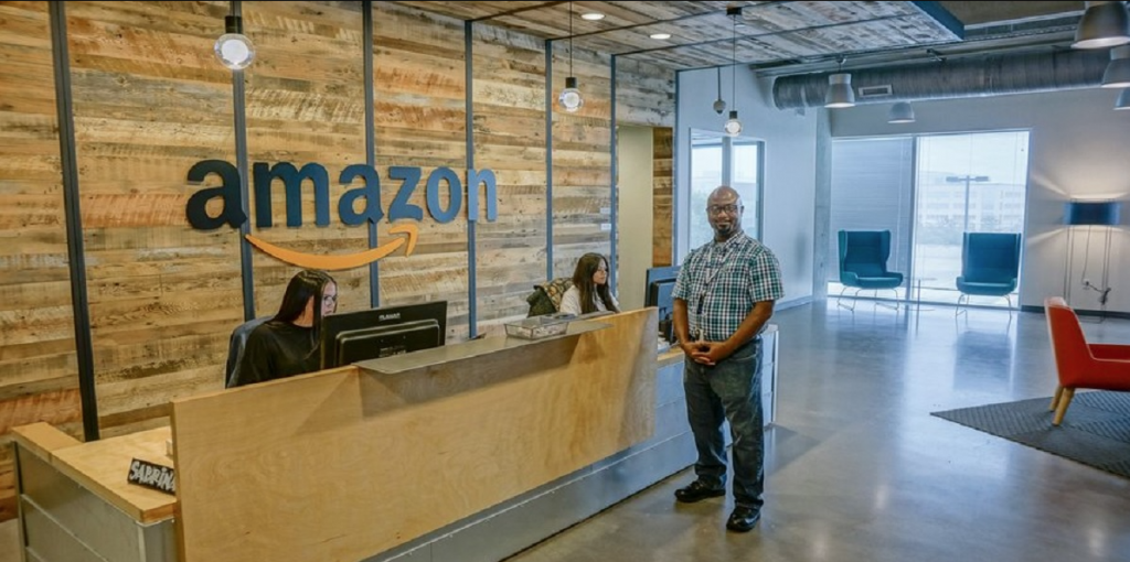 Amazon's office front desk