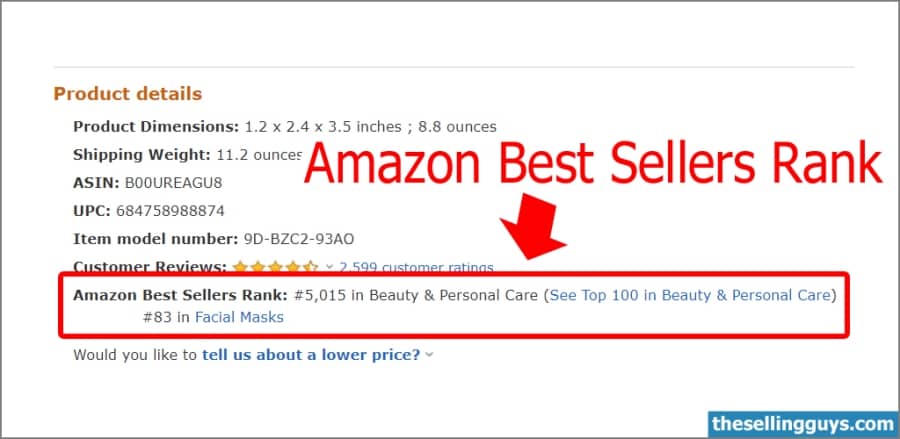 What is sales rank on Amazon?